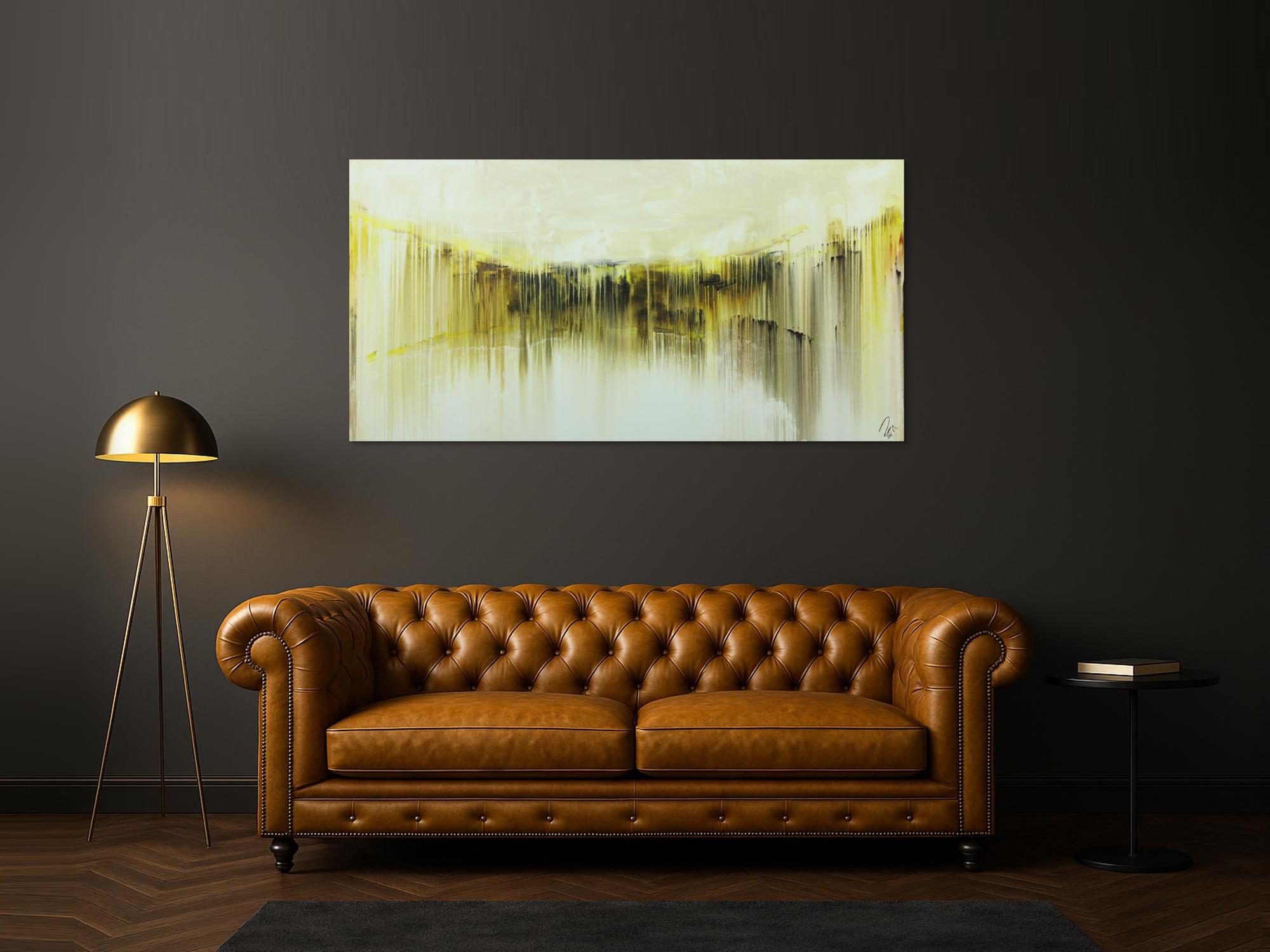 Abstaktes Acrylbild Mischtechnik auf Leinwand handgemalt zeigenössisch