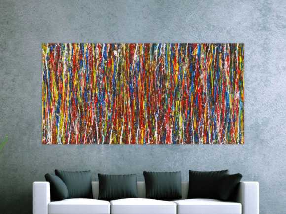 Kunstdruck auf Leinwand abstraktes Gemälde Nr. 1529