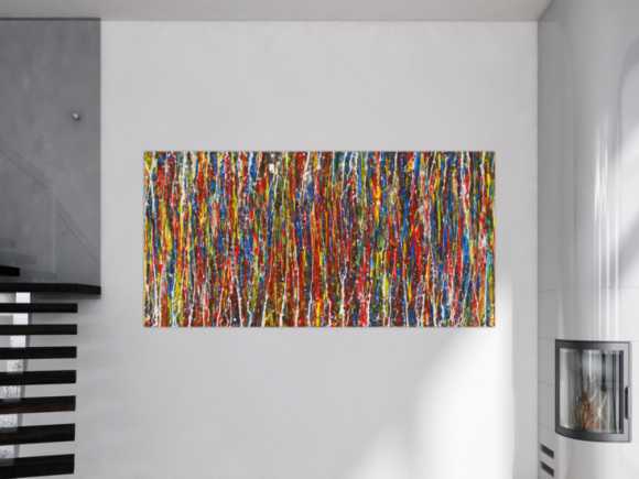 Kunstdruck auf Leinwand abstraktes Gemälde Nr. 1529