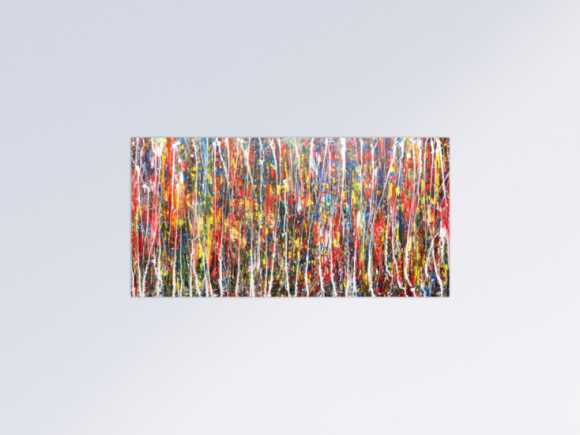 Abstraktes Acrylbild bunt modern