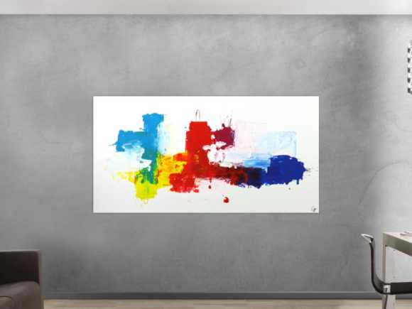 Kunstdruck Ausschnitt erstellen abstraktes Gemälde Nr. 1530