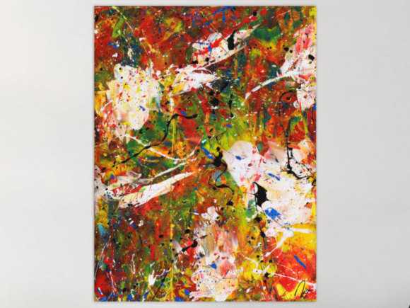 Kunstdruck auf Leinwand abstraktes Gemälde Nr. 1531