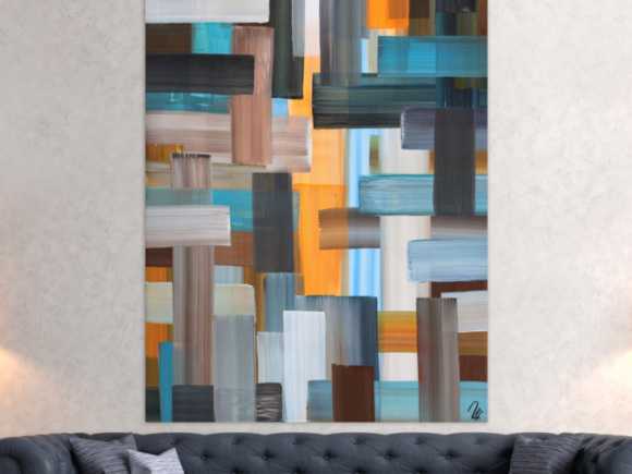 Kunstdruck Ausschnitt erstellen abstraktes Gemälde Nr. 1544