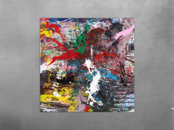 Kunstdruck auf Leinwand abstraktes Gemälde Nr. 1551