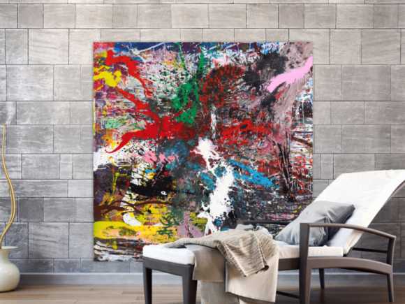 Kunstdruck Ausschnitt erstellen abstraktes Gemälde Nr. 1551