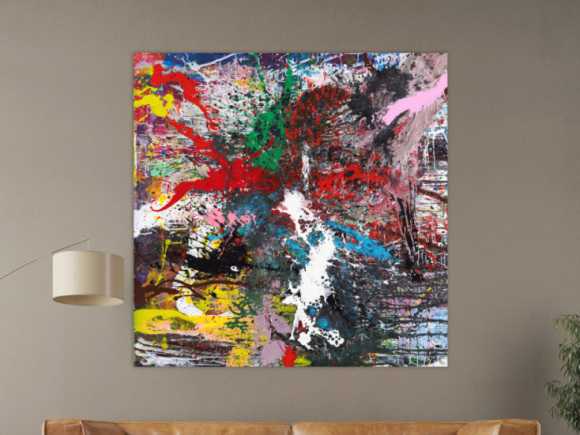 Kunstdruck auf Leinwand abstraktes Gemälde Nr. 1551