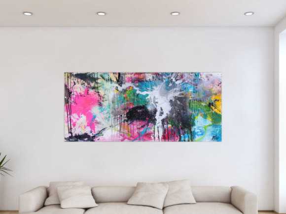Kunstdruck auf Leinwand abstraktes Gemälde Nr. 1555