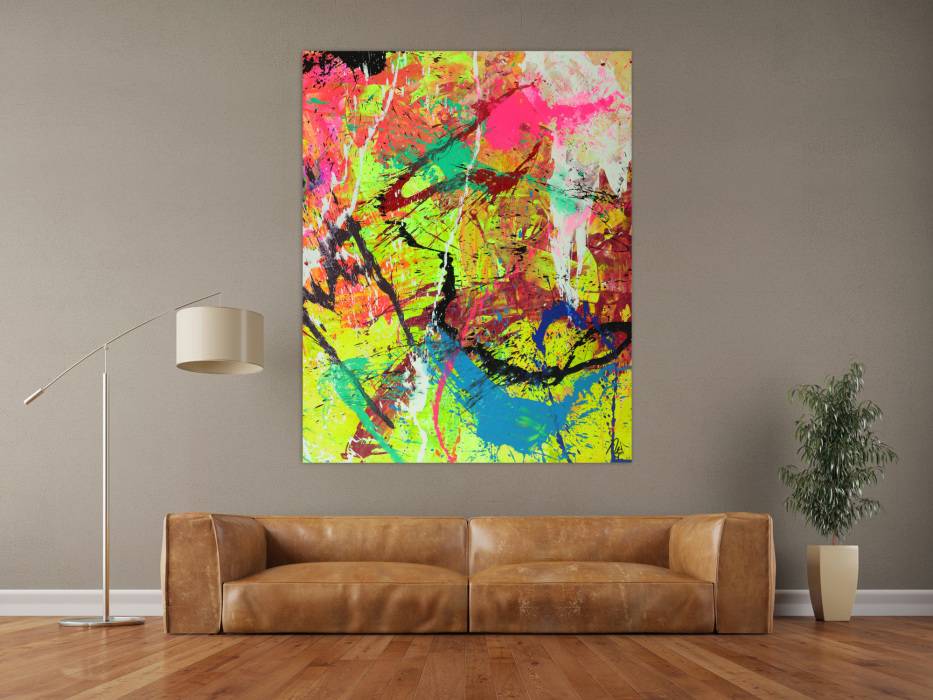 Hochwertige Kunst auf Leinwand Abstraktes Gemälde auf Leinwand Modern