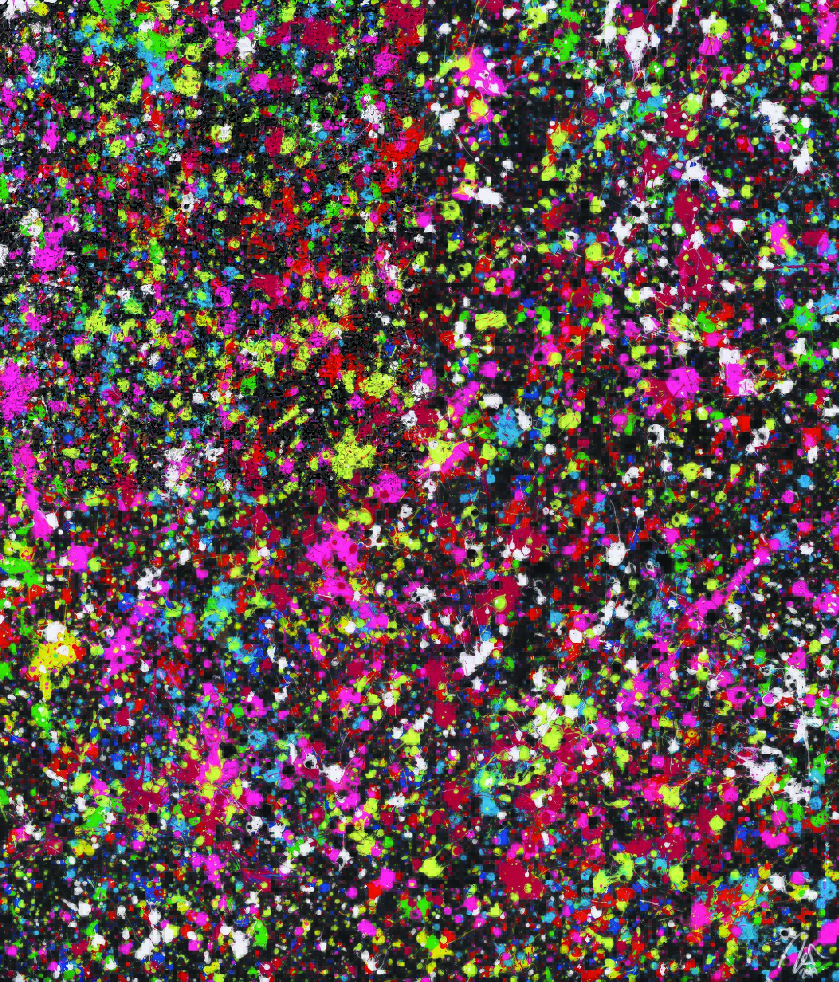 Gemälde Original abstrakt 140x120cm Action Painting Moderne Kunst auf Leinwand Splash Art schwarz braun anthrazit einzigartig