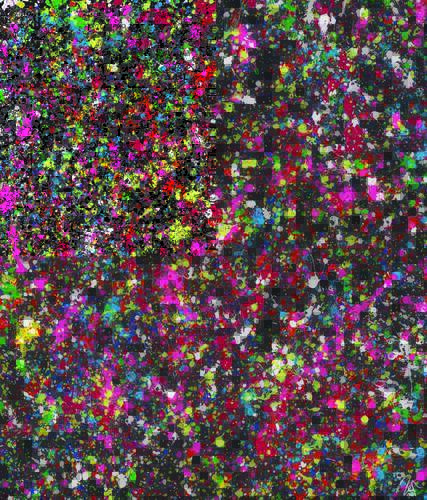 Gemälde Original abstrakt 140x120cm Action Painting Moderne Kunst auf Leinwand Splash Art schwarz braun anthrazit einzigartig