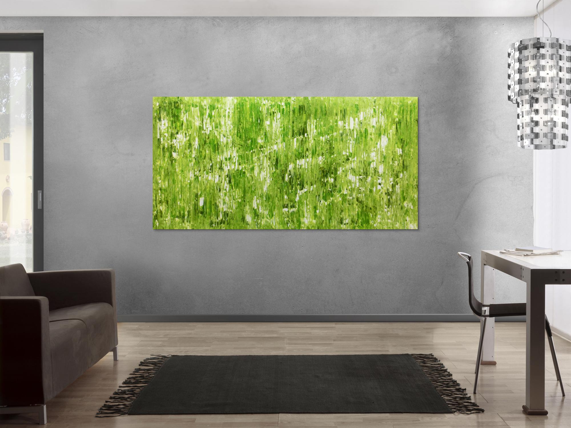 Abstraktes Acrylgemälde bunt modern