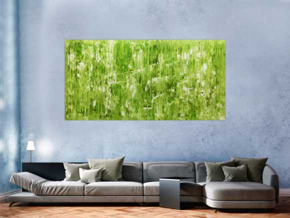 Abstraktes Acrylgemälde bunt modern