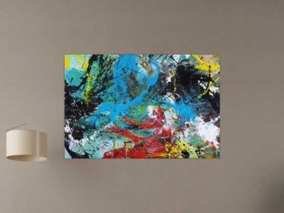 Kunstdruck auf Leinwand abstraktes Gemälde Nr. 1582