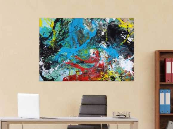 Kunstdruck auf Leinwand abstraktes Gemälde Nr. 1582