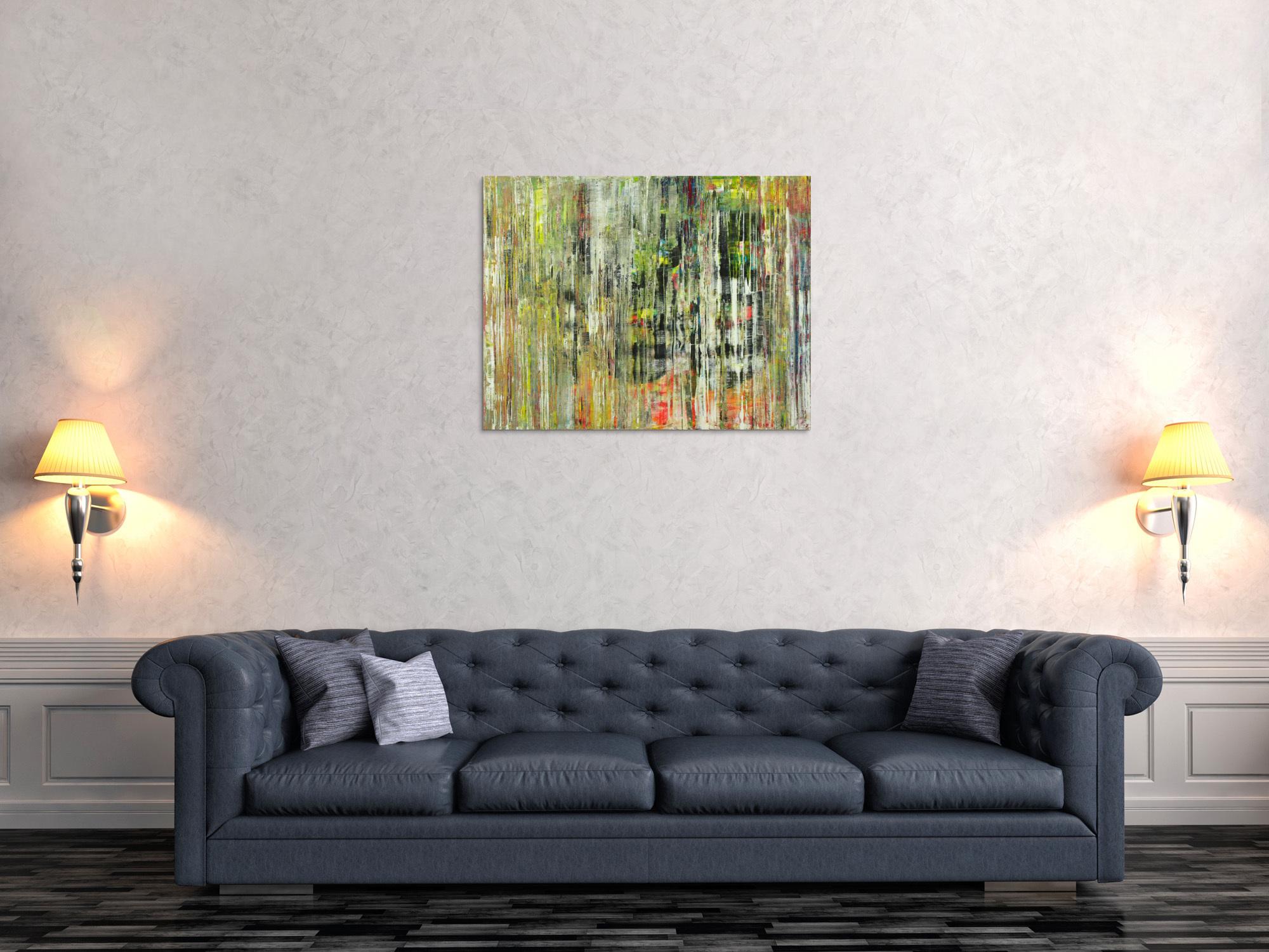 Abstraktes Gemälde Modern Art handgemalt auf Leinwand Spachteltechnik