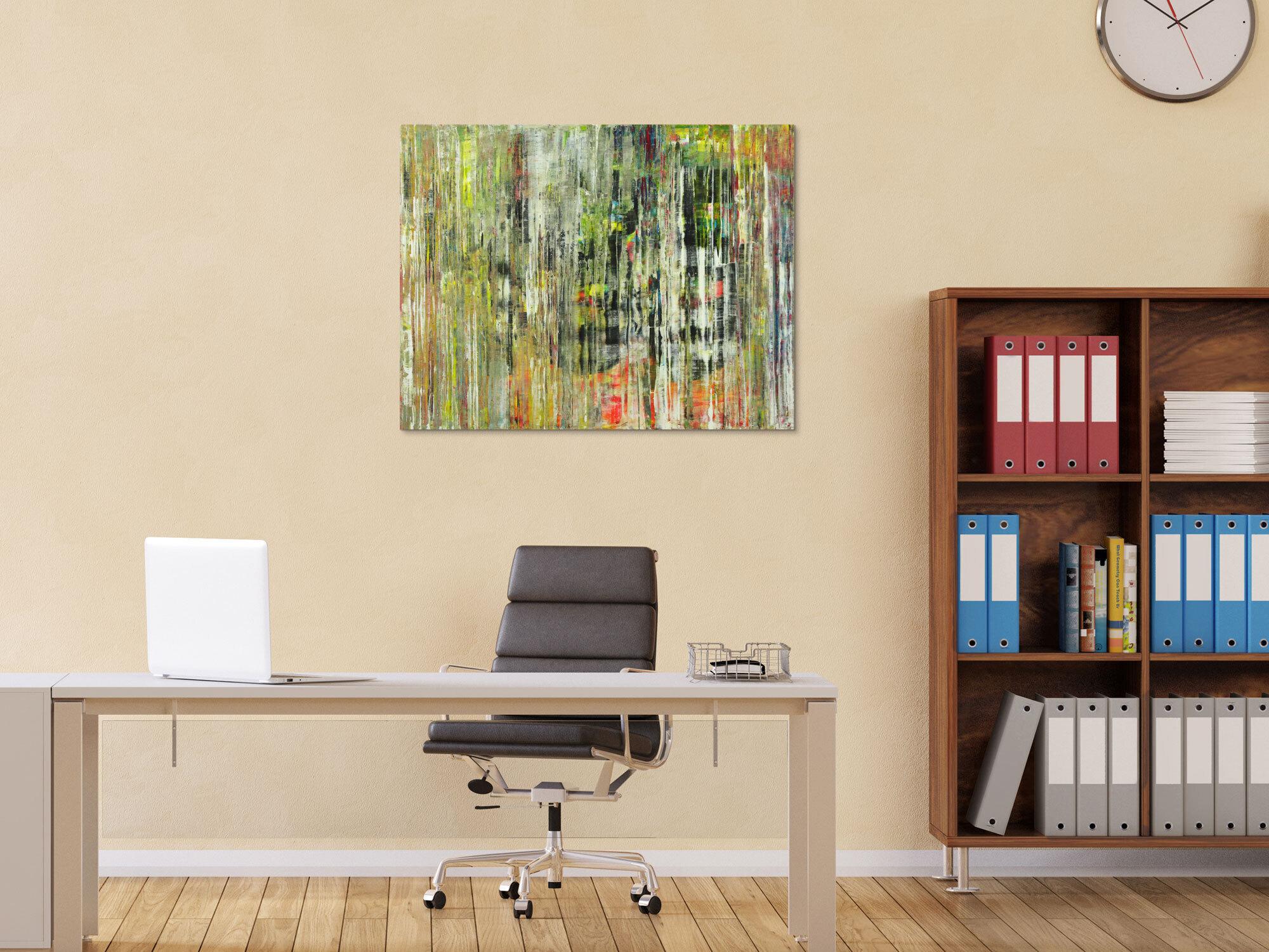 Abstraktes Gemälde Modern Art handgemalt auf Leinwand Spachteltechnik