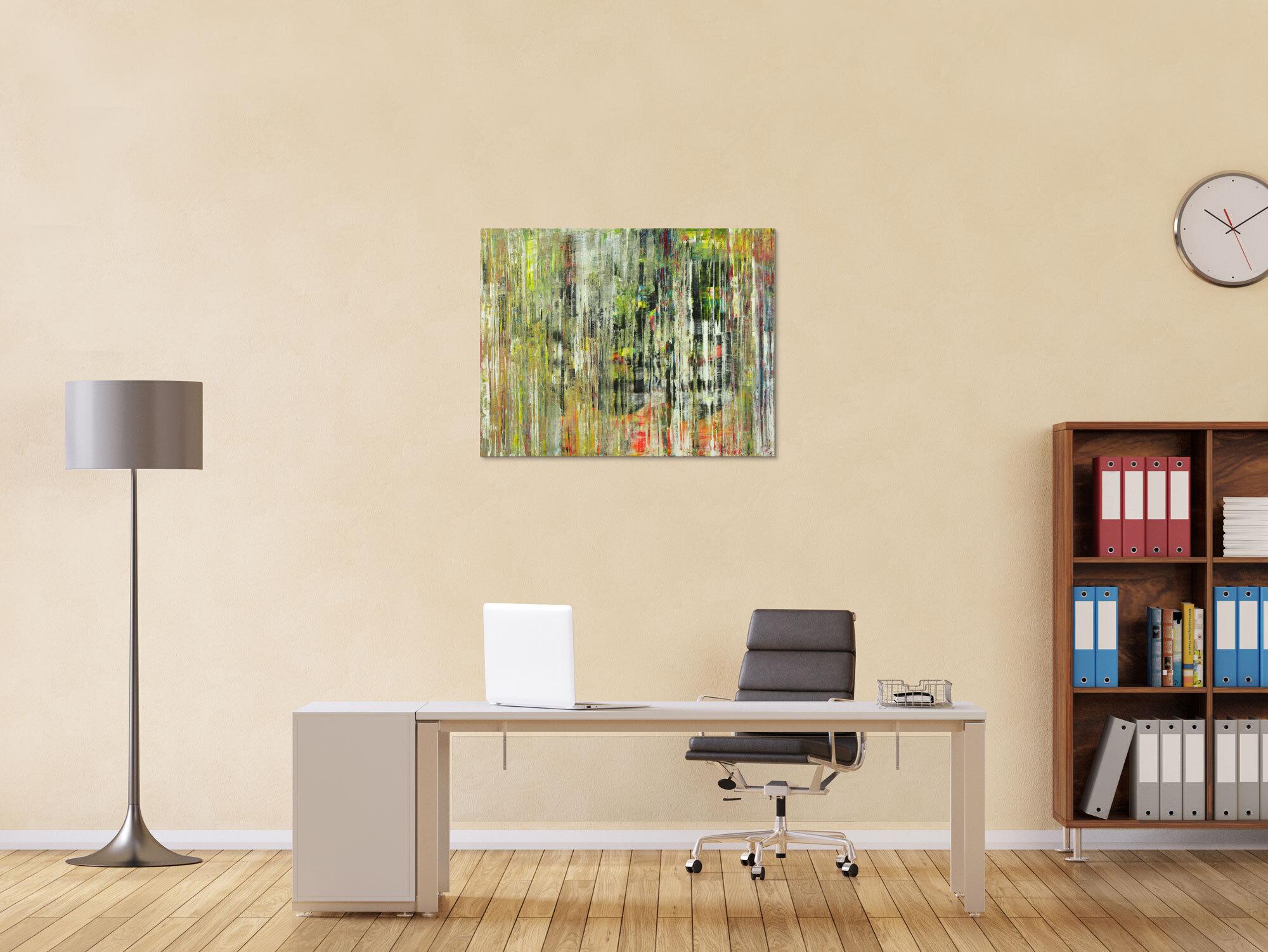 Abstraktes Gemälde Modern Art handgemalt auf Leinwand Spachteltechnik