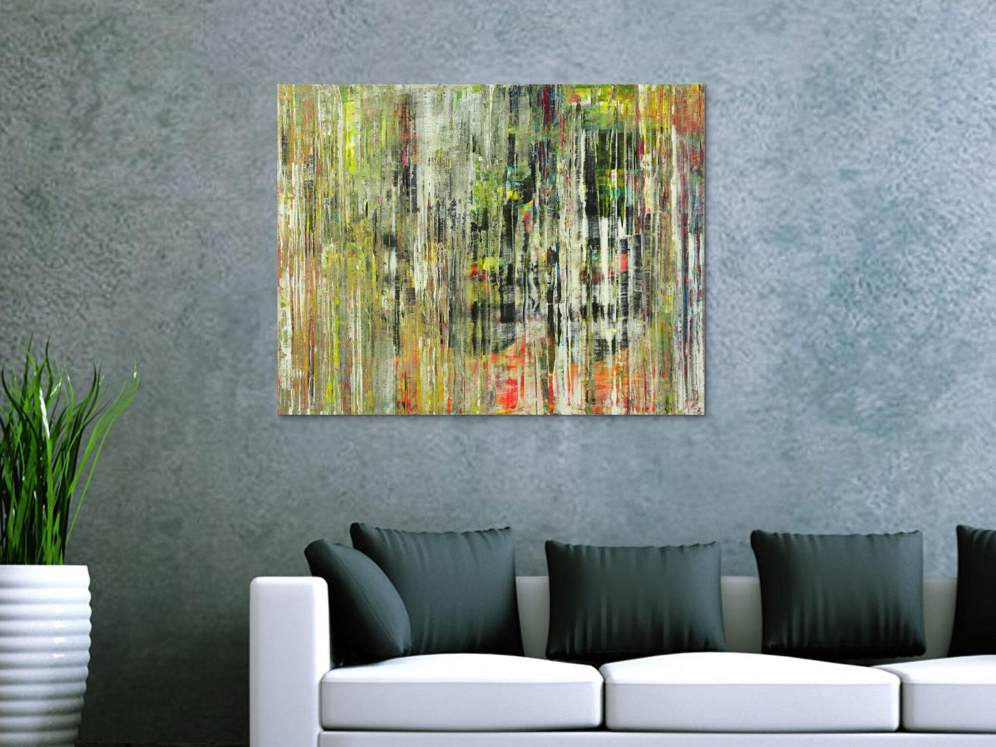 Abstraktes Gemälde Modern Art handgemalt auf Leinwand Spachteltechnik