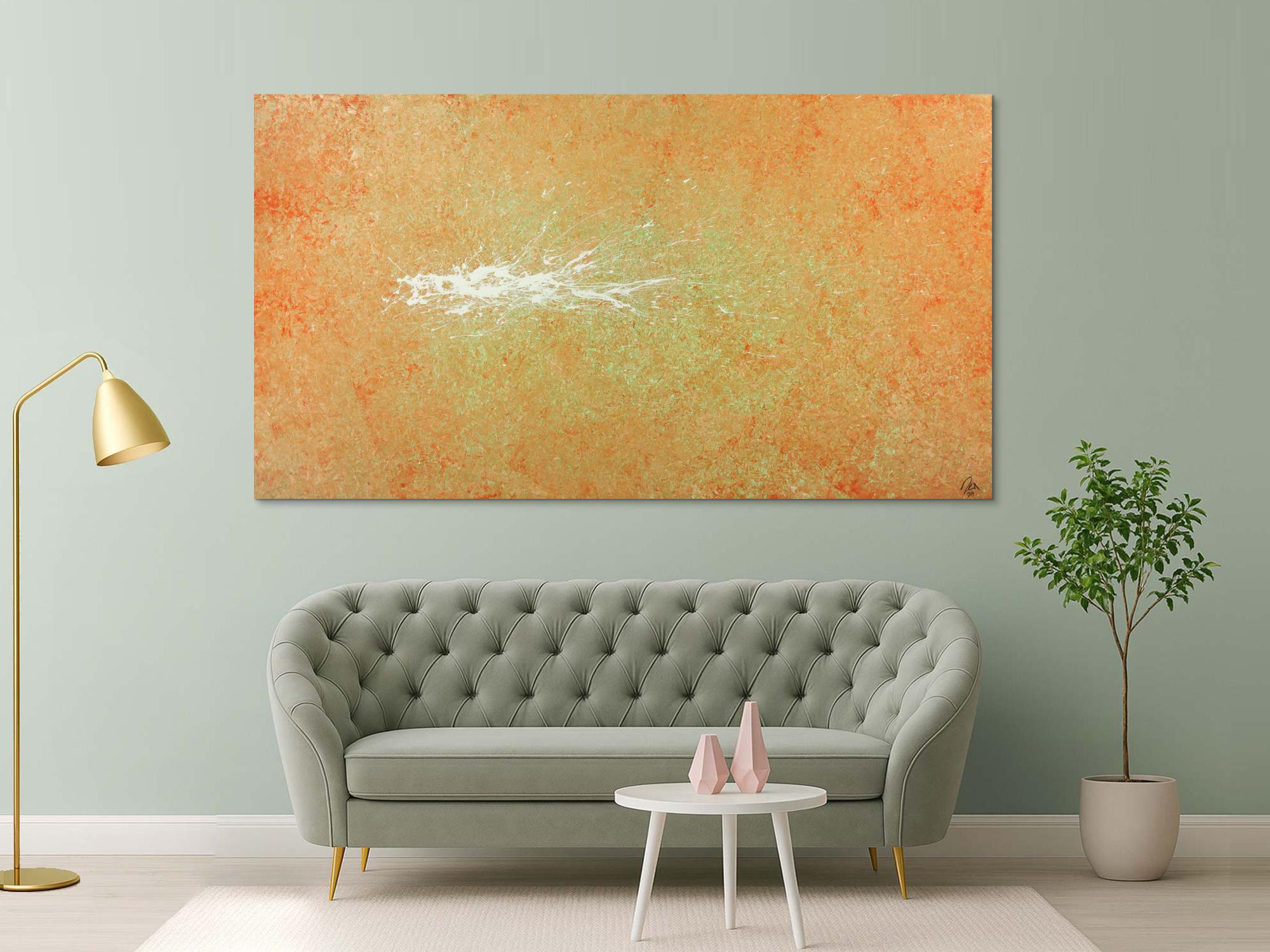 Abstraktes Gemälde Mondern Art Mischtechnik auf Leinwand handgemalt