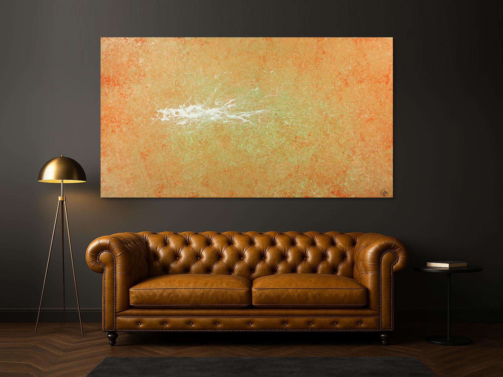 Abstraktes Gemälde Mondern Art Mischtechnik auf Leinwand handgemalt