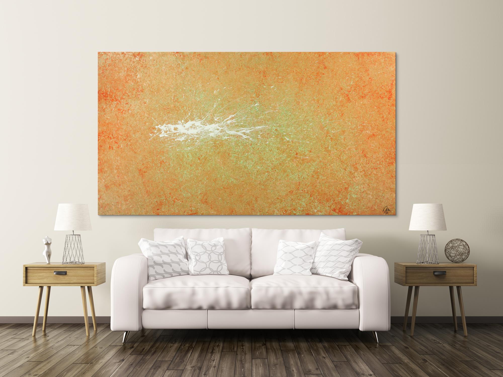 Abstraktes Gemälde Mondern Art Mischtechnik auf Leinwand handgemalt