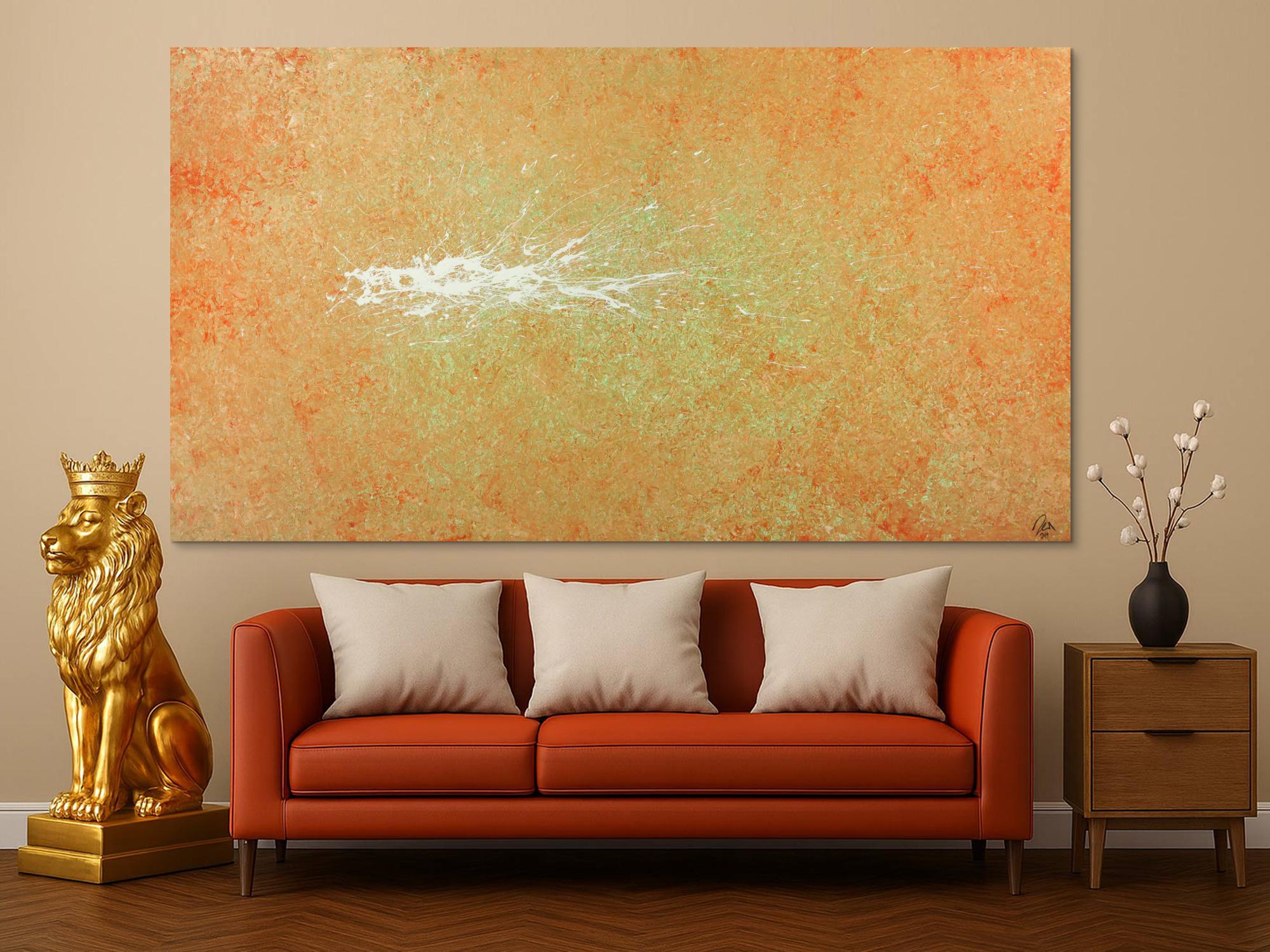 Abstraktes Gemälde Mondern Art Mischtechnik auf Leinwand handgemalt