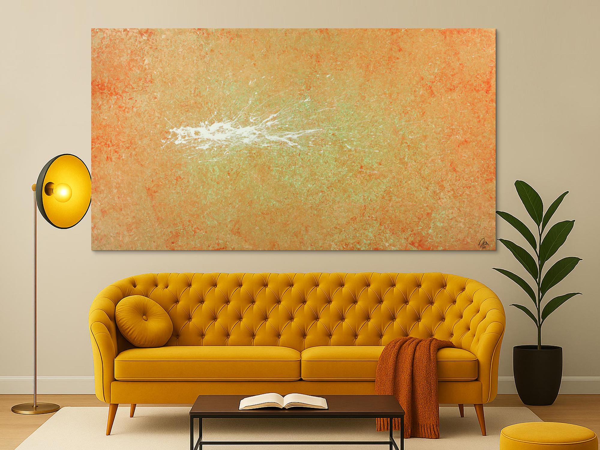 Abstraktes Gemälde Mondern Art Mischtechnik auf Leinwand handgemalt