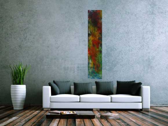 Modernes Acrylbild auf Leinwand handgemalt Modern Art Mischtechnik