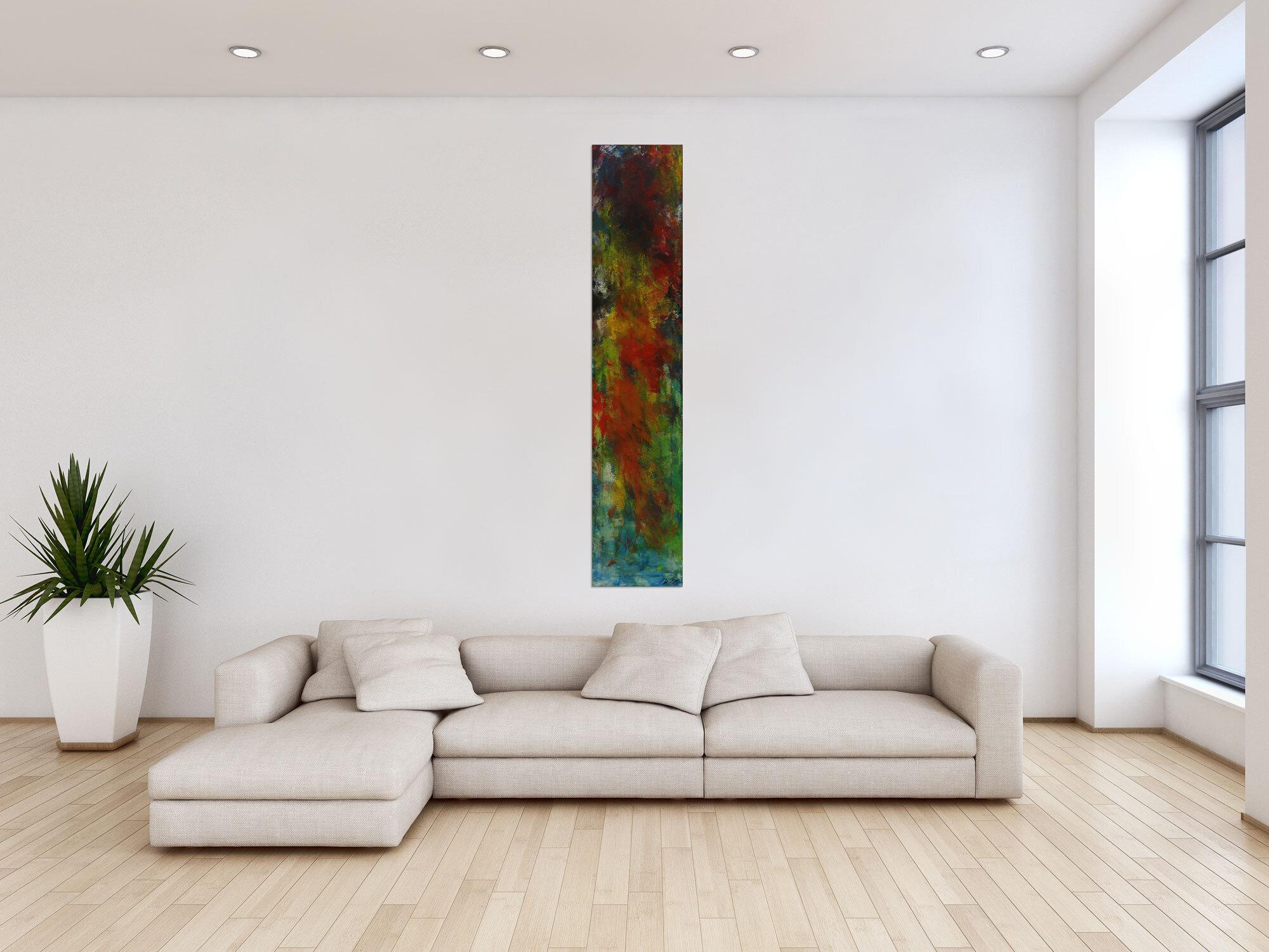 Modernes Acrylbild auf Leinwand handgemalt Modern Art Mischtechnik