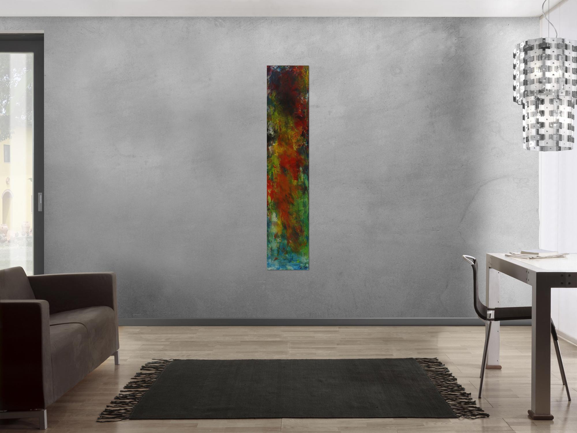 Modernes Acrylbild auf Leinwand handgemalt Modern Art Mischtechnik