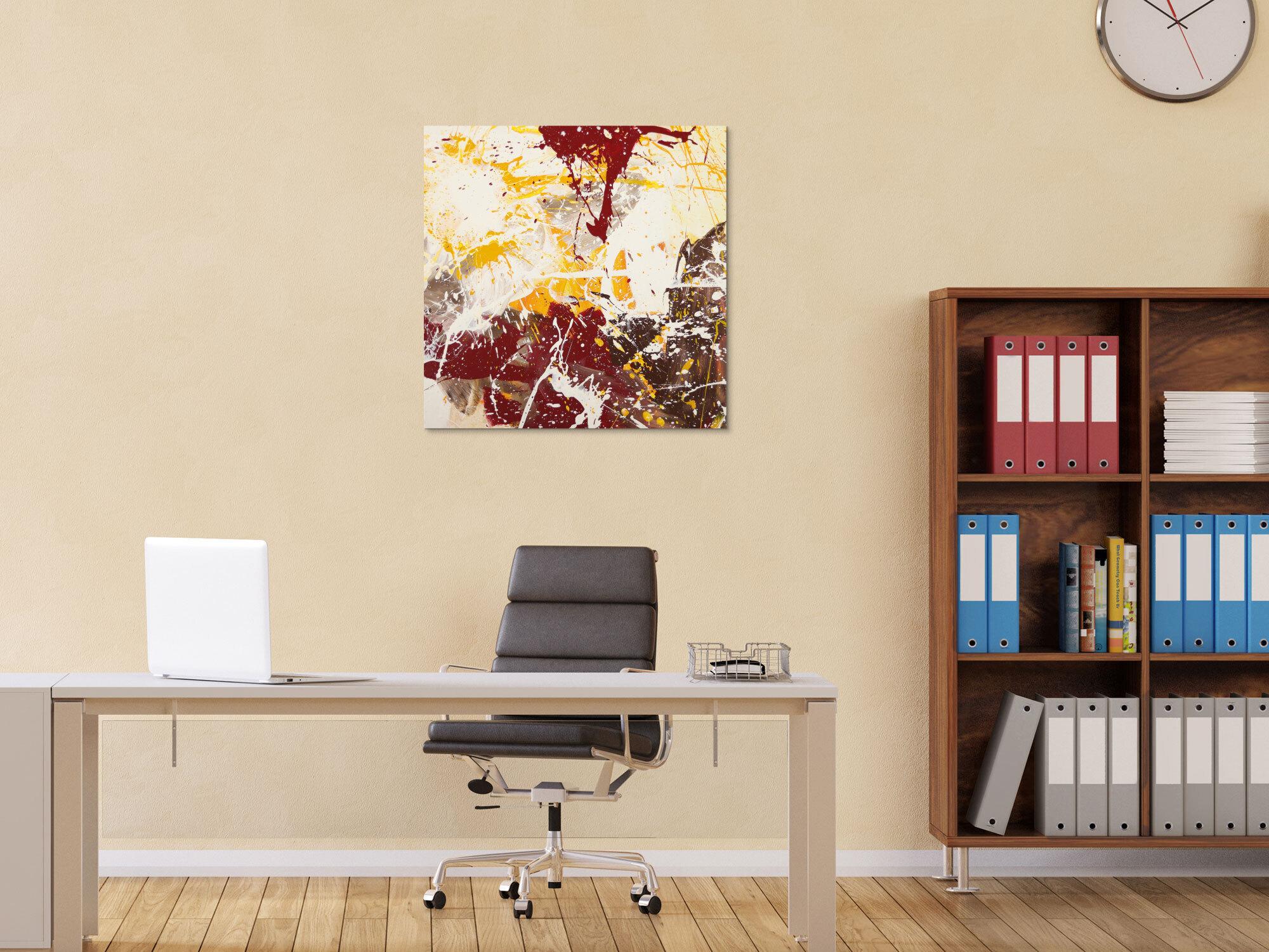 Abstraktes Gemälde handgemalt auf Leinwand Action Painting Modern Art