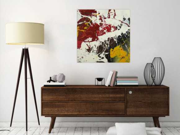 Abstraktes Gemälde handgemalt auf Leinwand Action Painting Modern Art