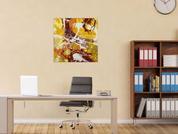 Abstraktes Gemälde handgemalt auf Leinwand Action Painting Modern Art