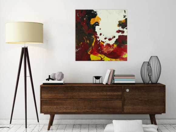 Abstraktes Gemälde handgemalt auf Leinwand Action Painting Modern Art