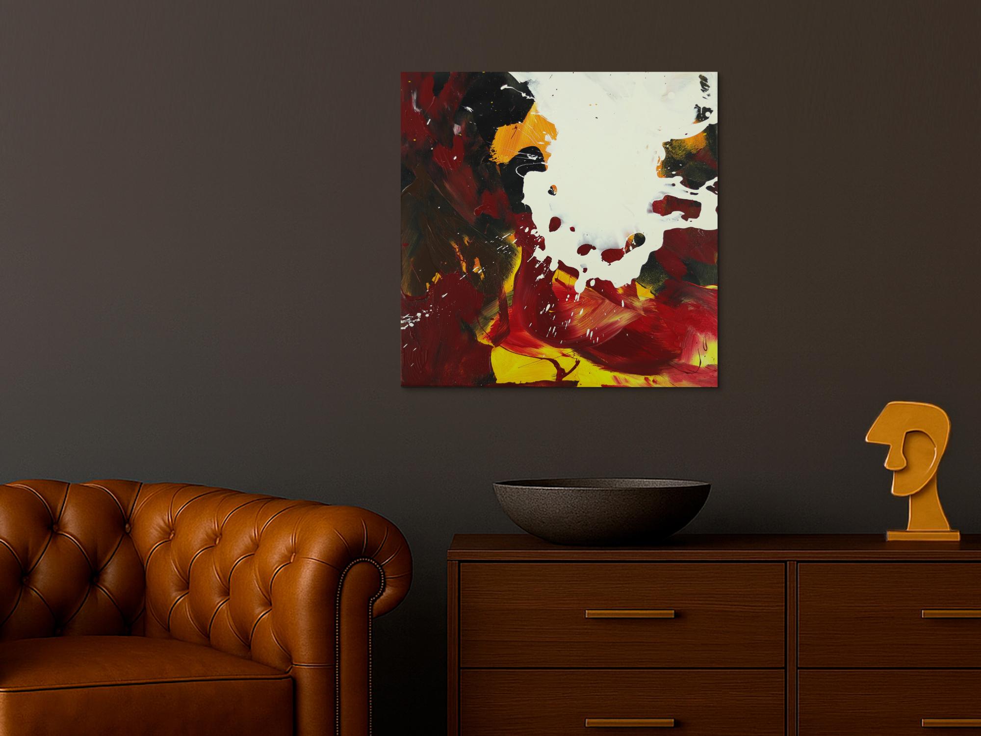 Abstraktes Gemälde handgemalt auf Leinwand Action Painting Modern Art