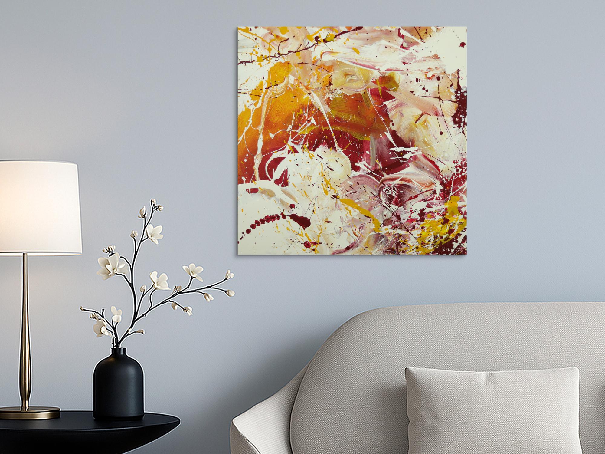 Abstraktes Gemälde handgemalt auf Leinwand Action Painting Modern Art