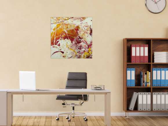 Abstraktes Gemälde handgemalt auf Leinwand Action Painting Modern Art