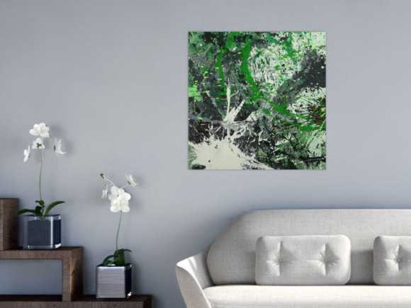 Abstraktes Gemälde handgemalt auf Leinwand Action Painting Modern Art