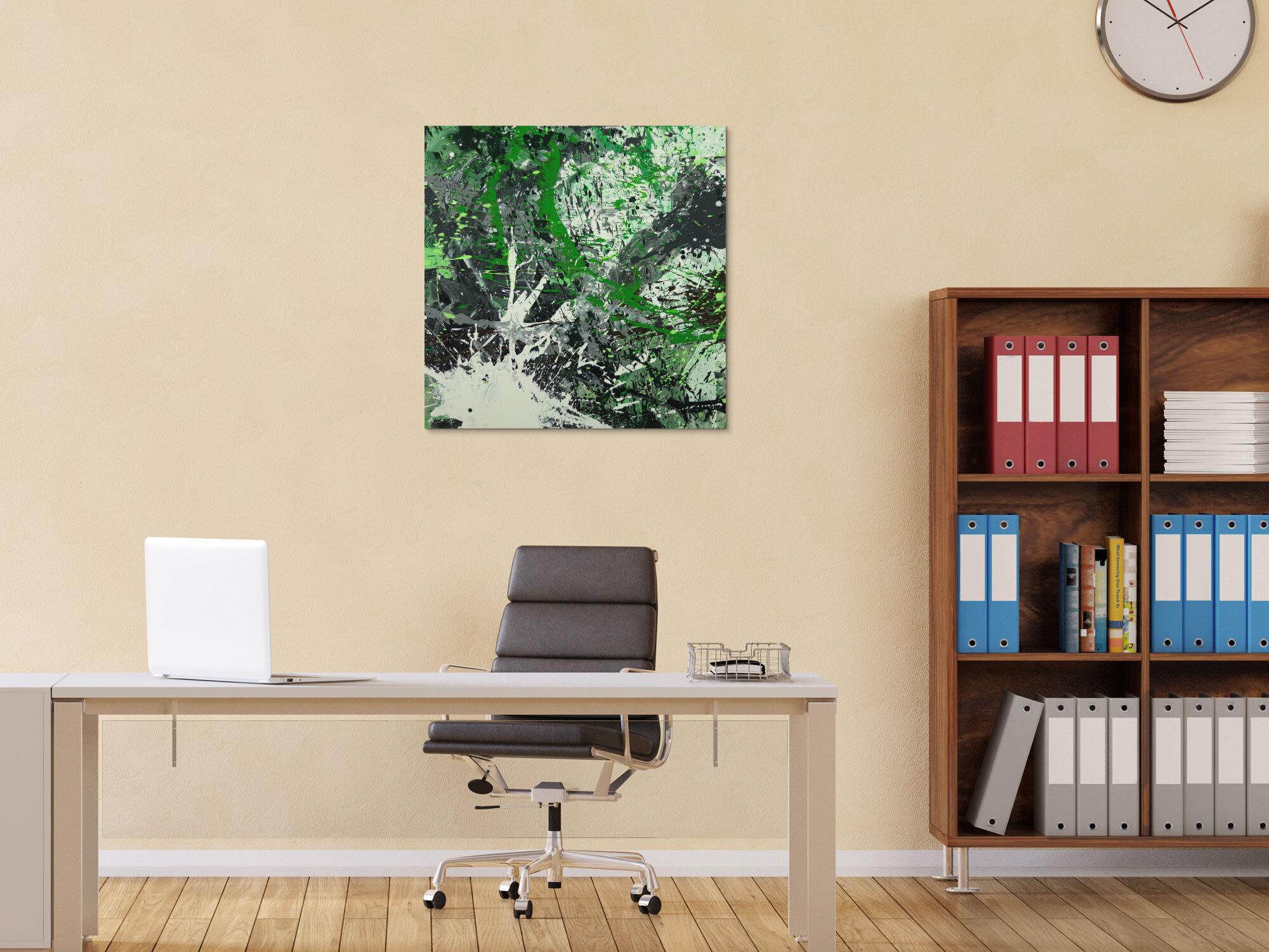 Abstraktes Gemälde handgemalt auf Leinwand Action Painting Modern Art