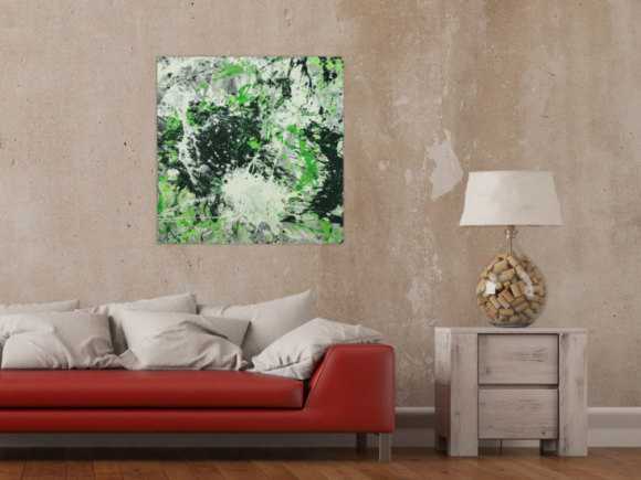 Abstraktes Gemälde handgemalt auf Leinwand Action Painting Modern Art
