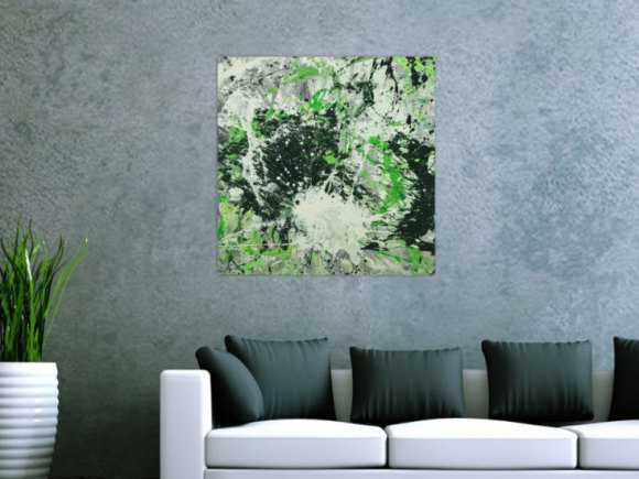 Abstraktes Gemälde handgemalt auf Leinwand Action Painting Modern Art
