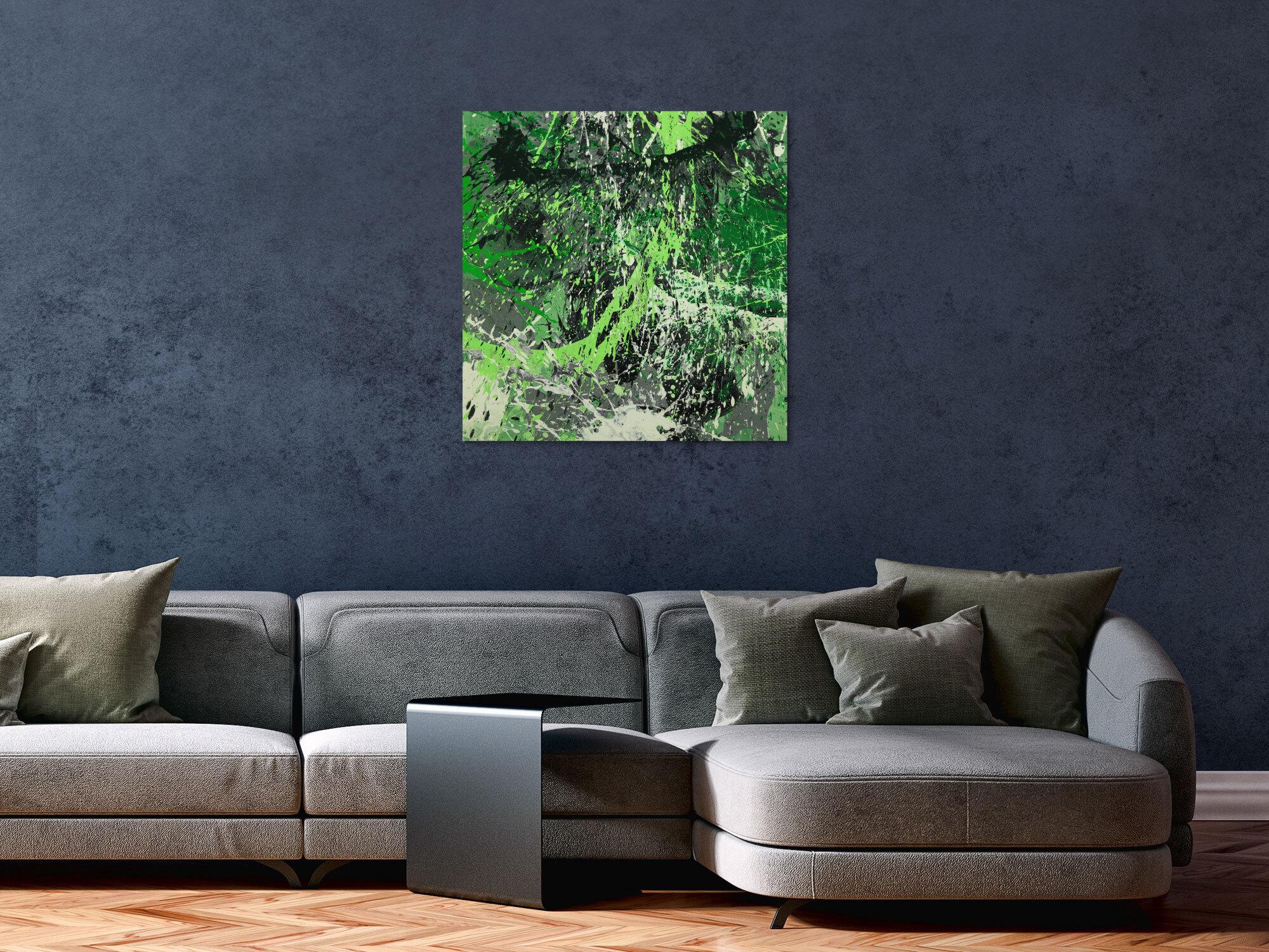 Abstraktes Gemälde handgemalt auf Leinwand Action Painting Modern Art