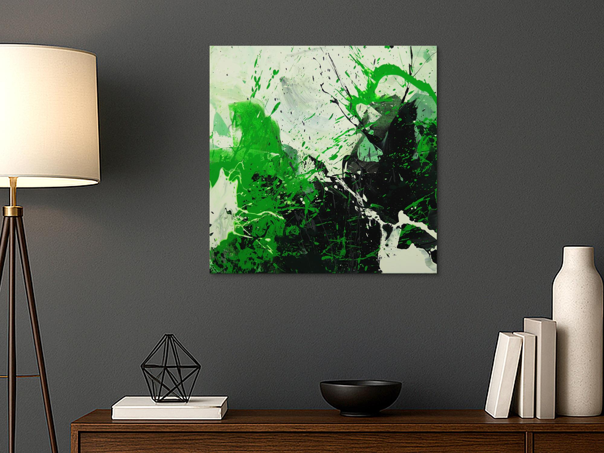 Abstraktes Gemälde handgemalt auf Leinwand Action Painting Modern Art