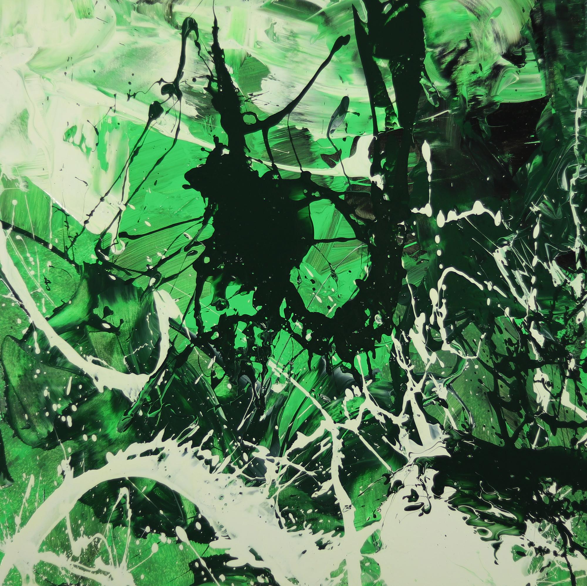 Abstraktes Gemälde handgemalt auf Leinwand Action Painting Modern Art