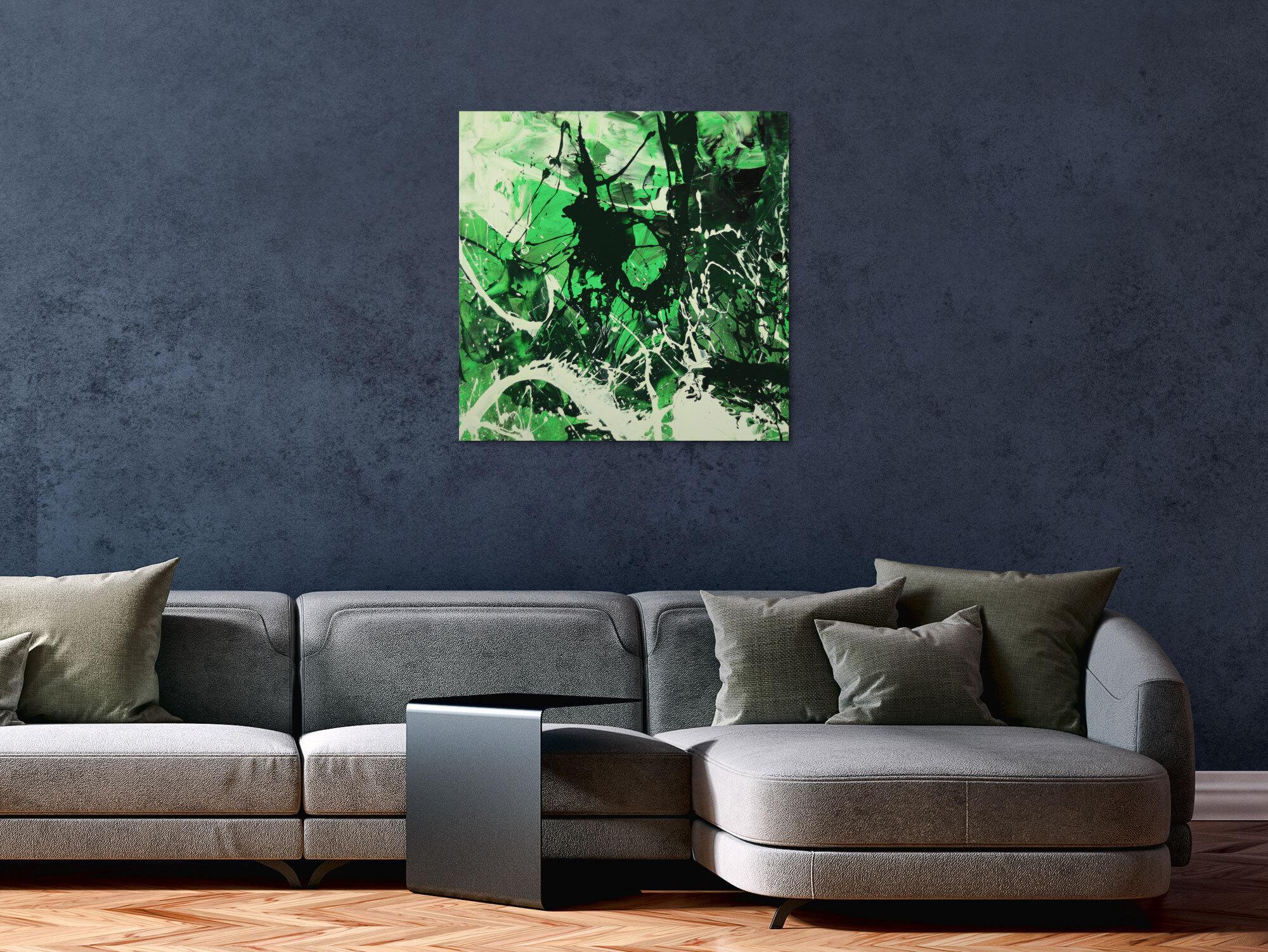 Abstraktes Gemälde handgemalt auf Leinwand Action Painting Modern Art