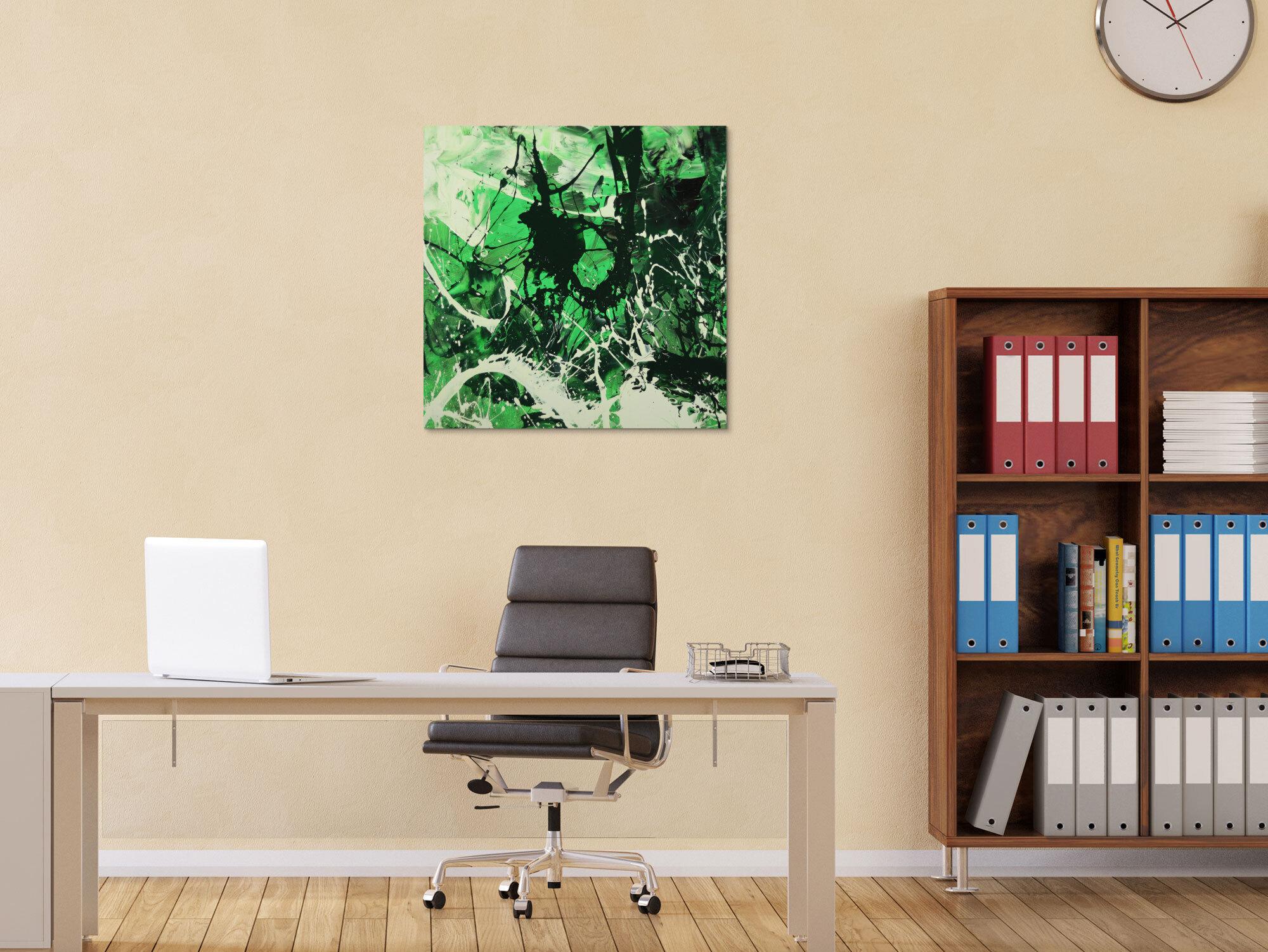 Abstraktes Gemälde handgemalt auf Leinwand Action Painting Modern Art