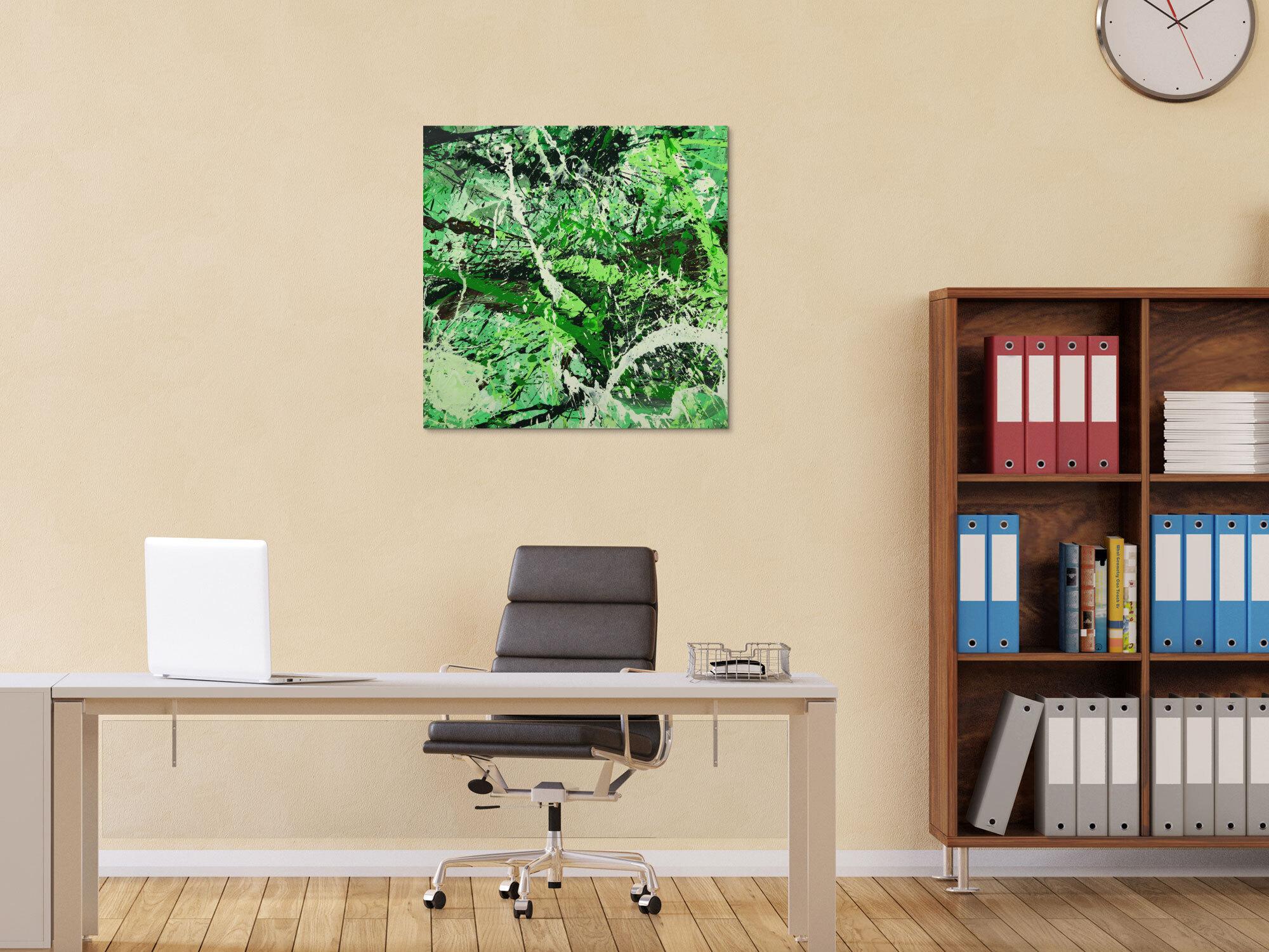 Abstraktes Gemälde handgemalt auf Leinwand Action Painting Modern Art