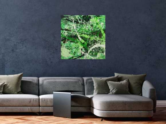 Abstraktes Gemälde handgemalt auf Leinwand Action Painting Modern Art