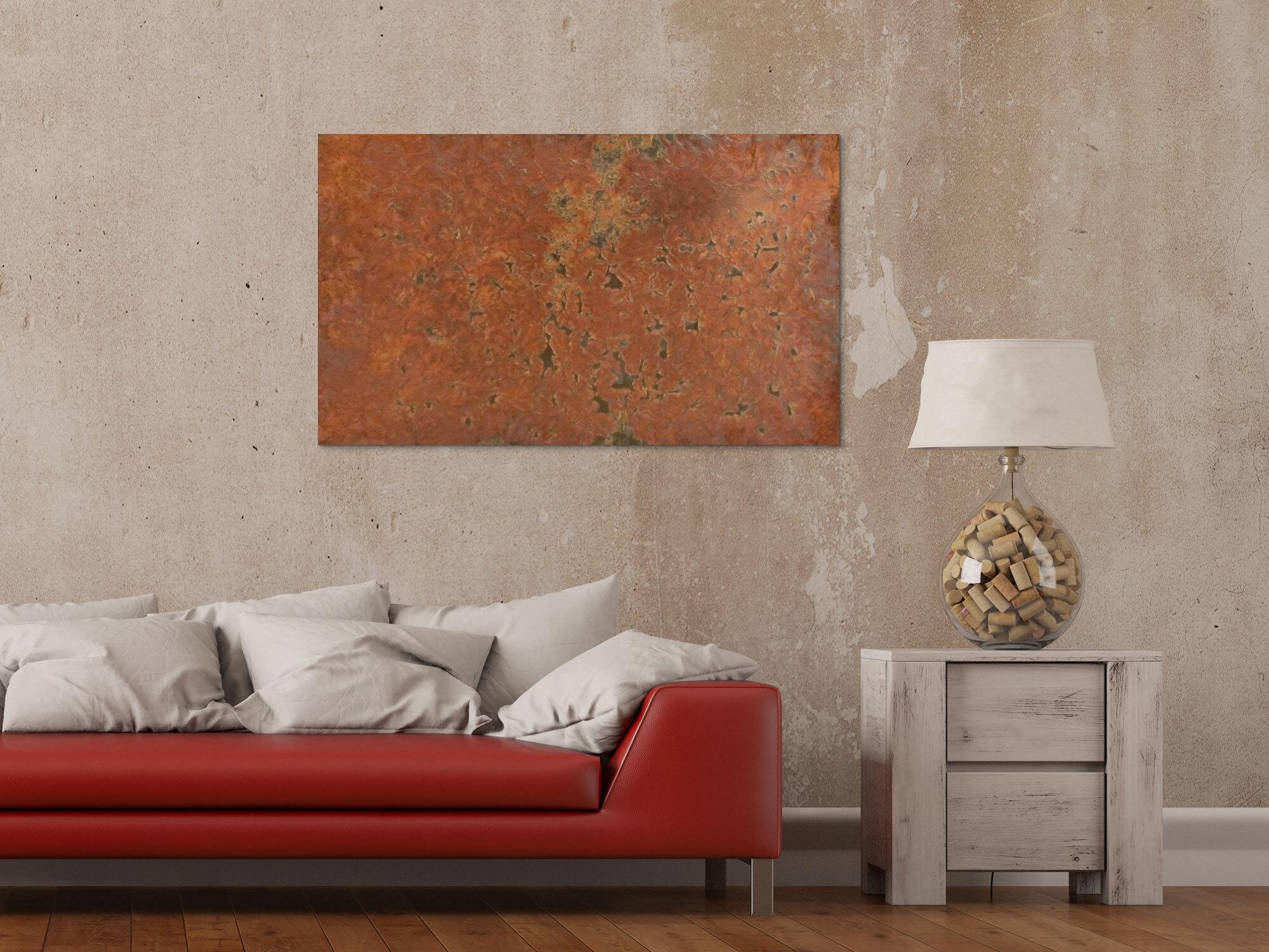 Gemälde aus echtm Rost abstrakte und modern