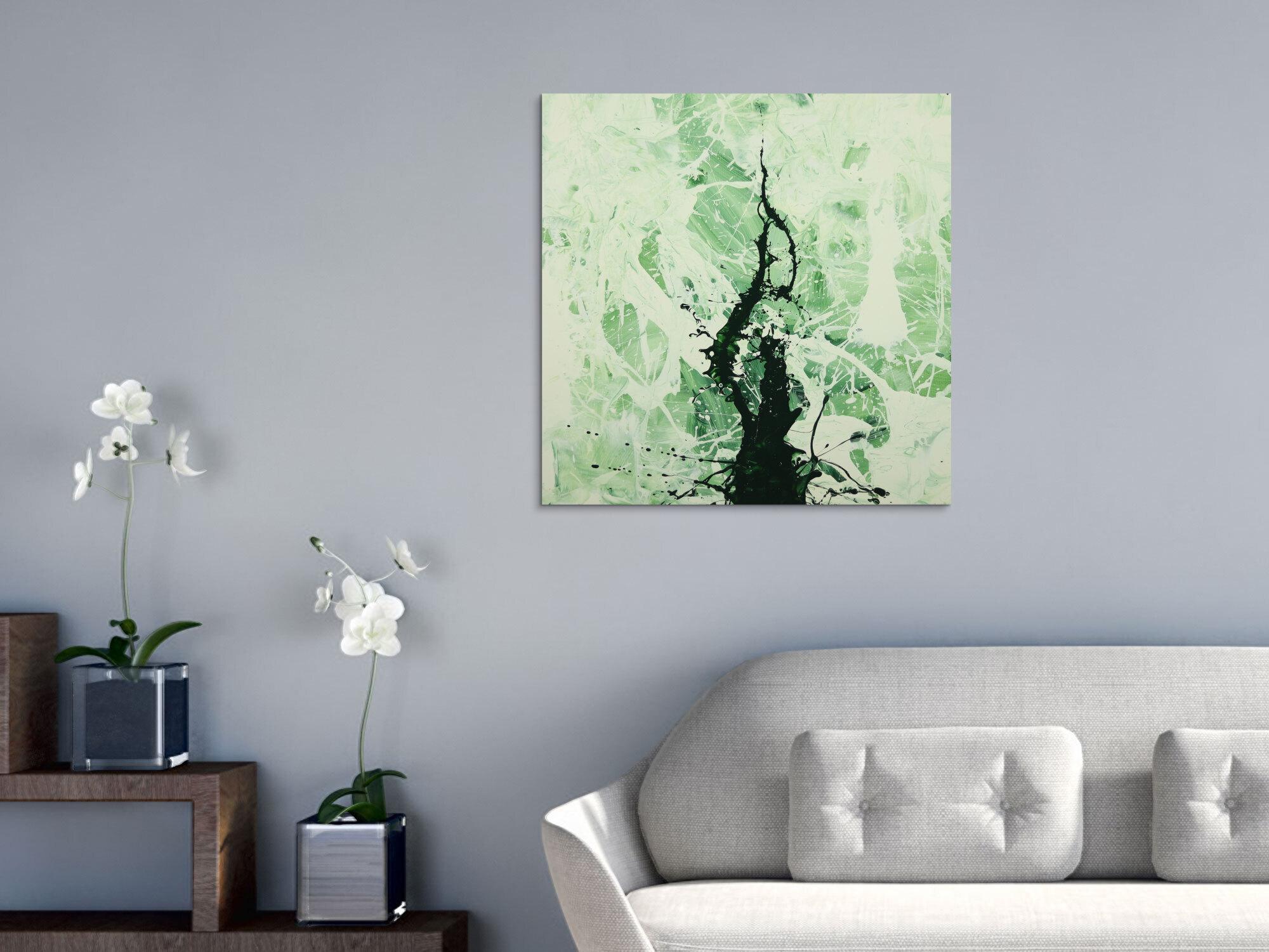 Abstraktes Gemälde handgemalt auf Leinwand Action Painting Modern Art